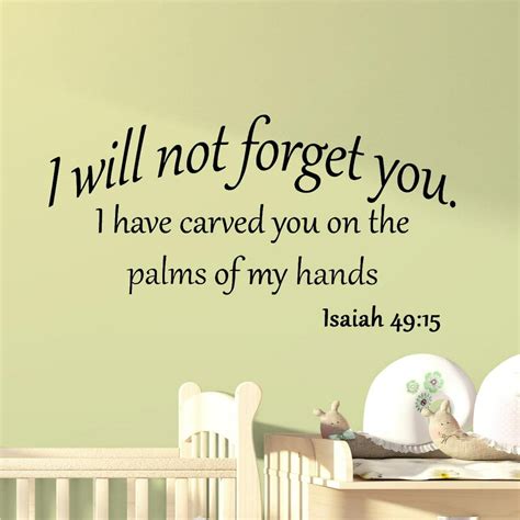 scripture i will not forget